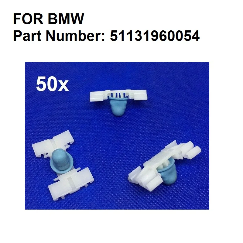 

50 x Door Fender Moulding Trim Clip 51131960054 For BMW E36 E46 325 328 323 330