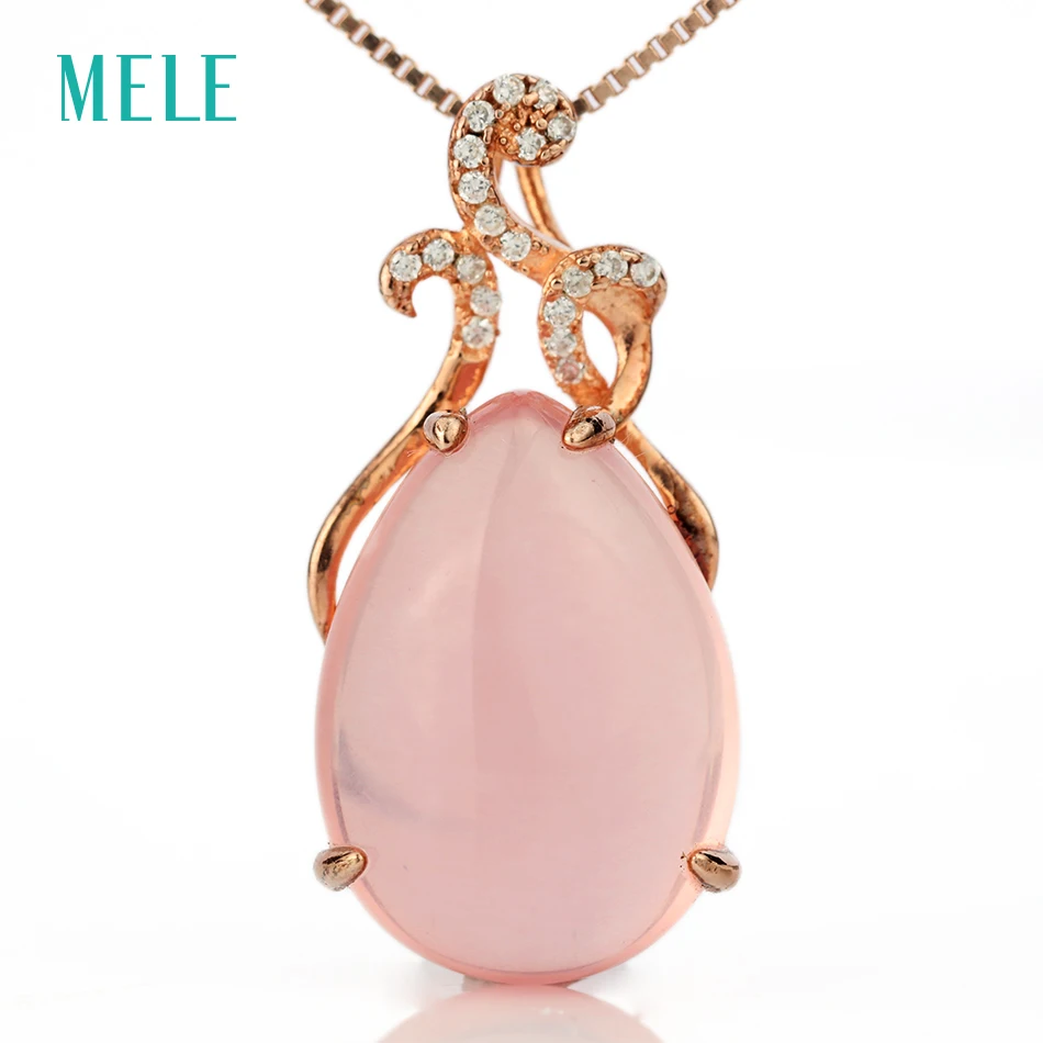 Подвеска из натуральной искусственной кожи серебро 925 пробы бусы 13 мм * 18 розовый