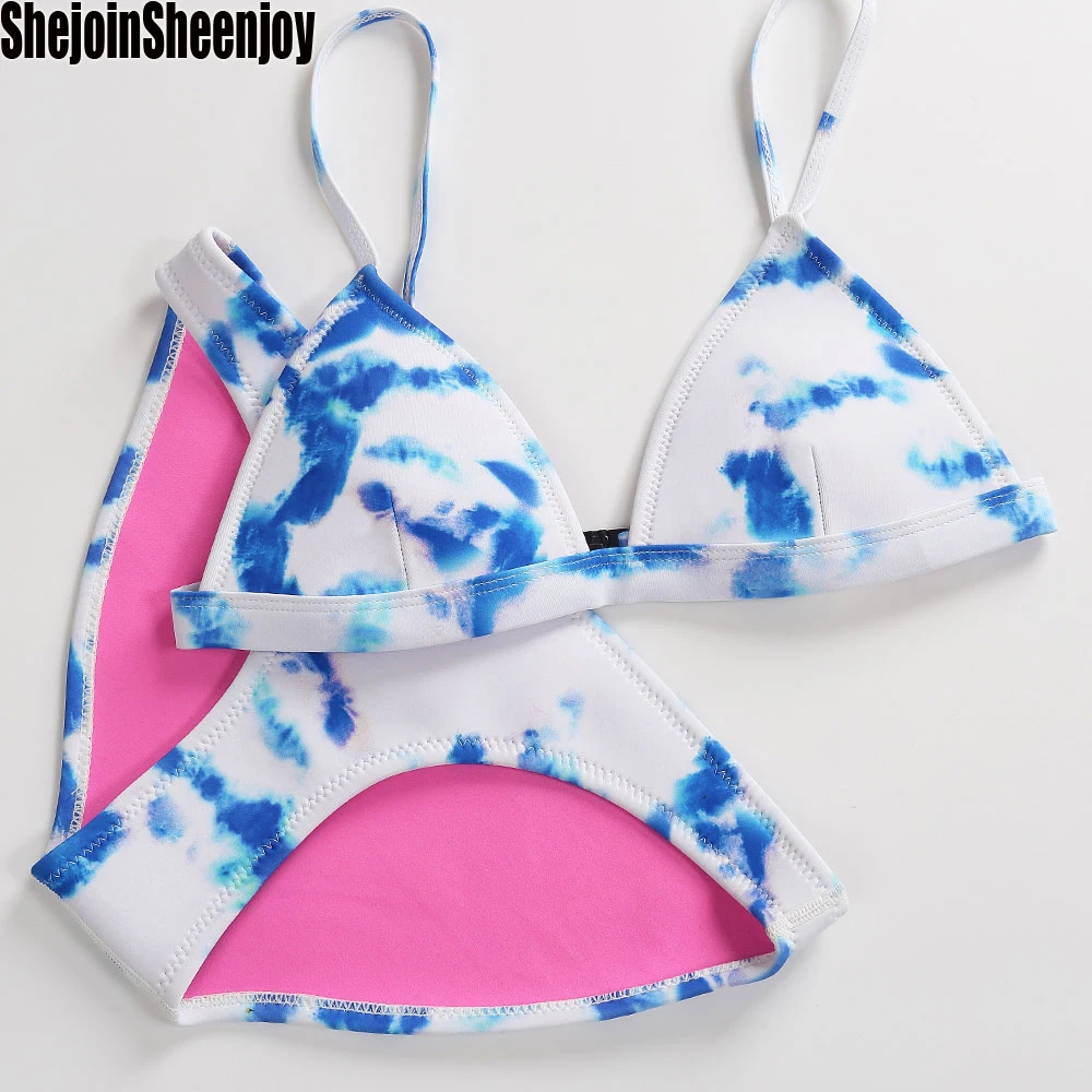 2018 New Design Print Women Neoprene Bikini Set Sw...
