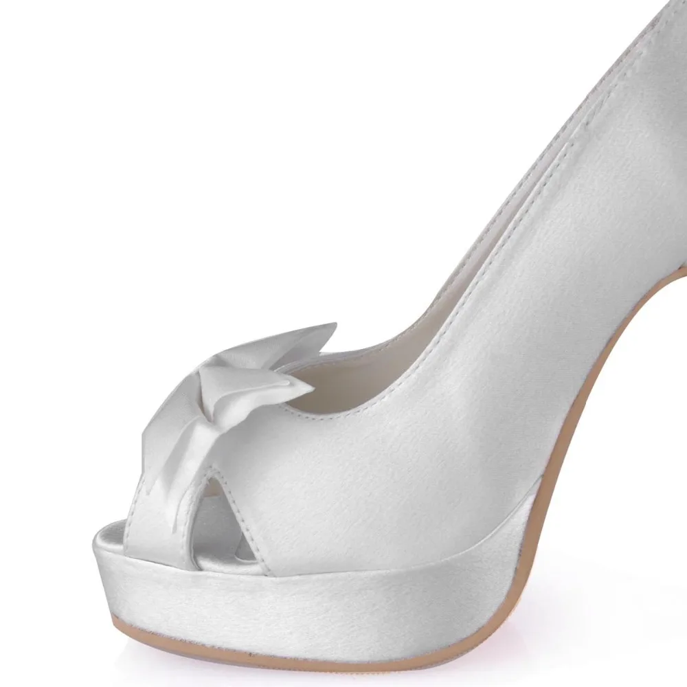 A3055 PF Кот Женская Обувь Evnening Пром Peep Toe Высокие Каблуки вырезами Лук Атласная