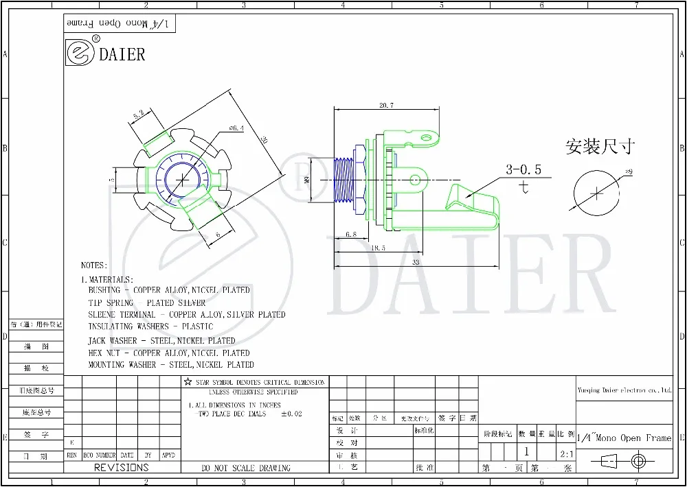 PJ-669 Mono Open Frame