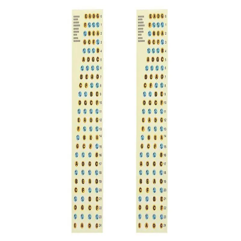 

2pcs/pack Fretboard Fingerboard Note Label Fret Stickers Fingerboard Note Label Fret for Guitar Bass Guitar Part Accessories