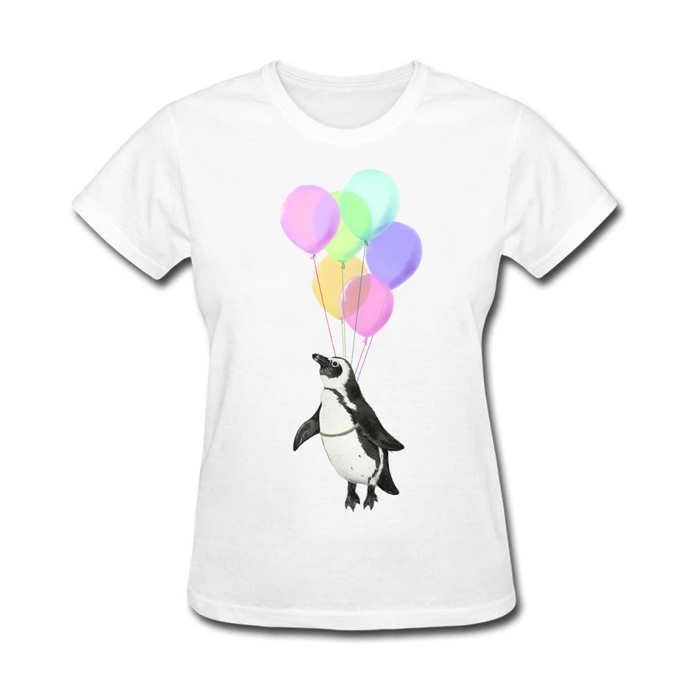 us 13 25 47 off woman discount i believe i can fly t shirt make your own new year gifts tops sexy women purple flying penguin tshirts screw neck in make your own shrt