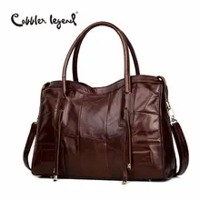 Cobbler Legend Genuine Leather Bag Casual Women Handbag Cowhide Crossbody Bag Women's Travel Bags Laptop Briefcase Bag For Women cobbler legend mens handbag shoulder bag for men genuine leather satchel bag vintage crossbody bag business briefcase