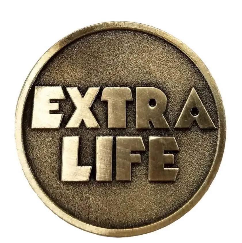 Moive Ready Player One Extra Life монета четверть реквизит подарок подвеска значок новая
