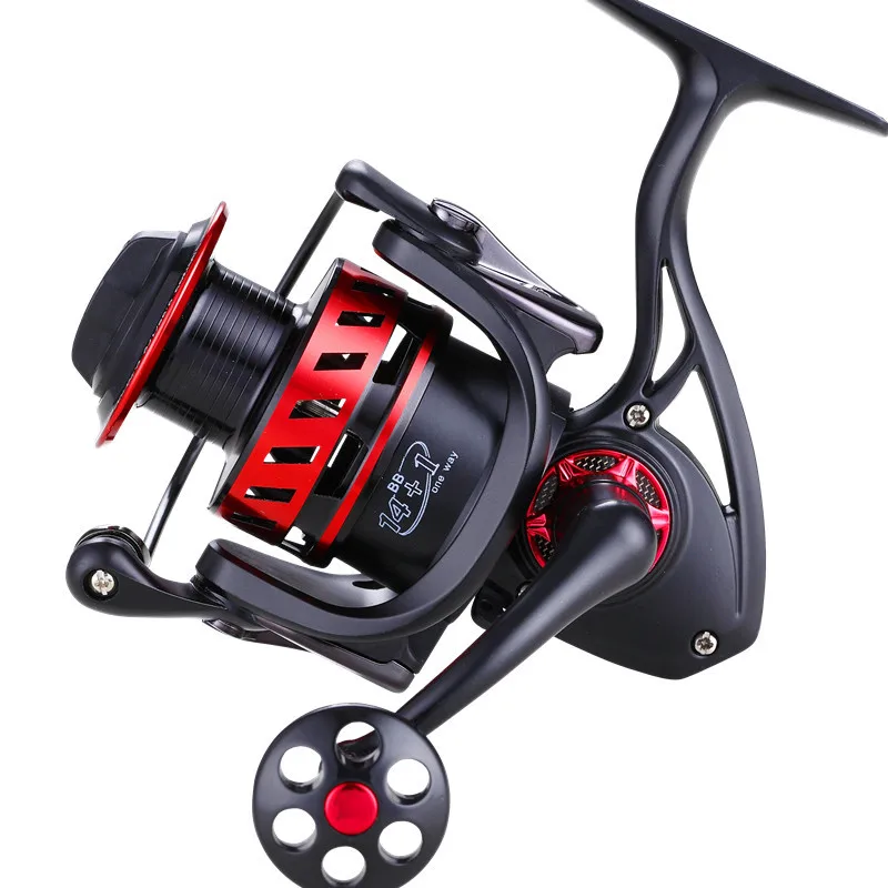 

Rooxin Spinning Reel Metal Fishing Spinning Spool 15BB 3000 5000 7000 Ocean Fishing Rod Reels Carp Fishing Tackle Rock Fishing
