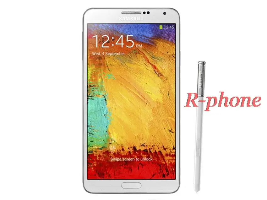 samsung Galaxy Note 3 N900 N9005 разблокированный мобильный телефон четырехъядерный 3 Гб ram 5,7 '13MP gps отремонтированный Andriod телефон