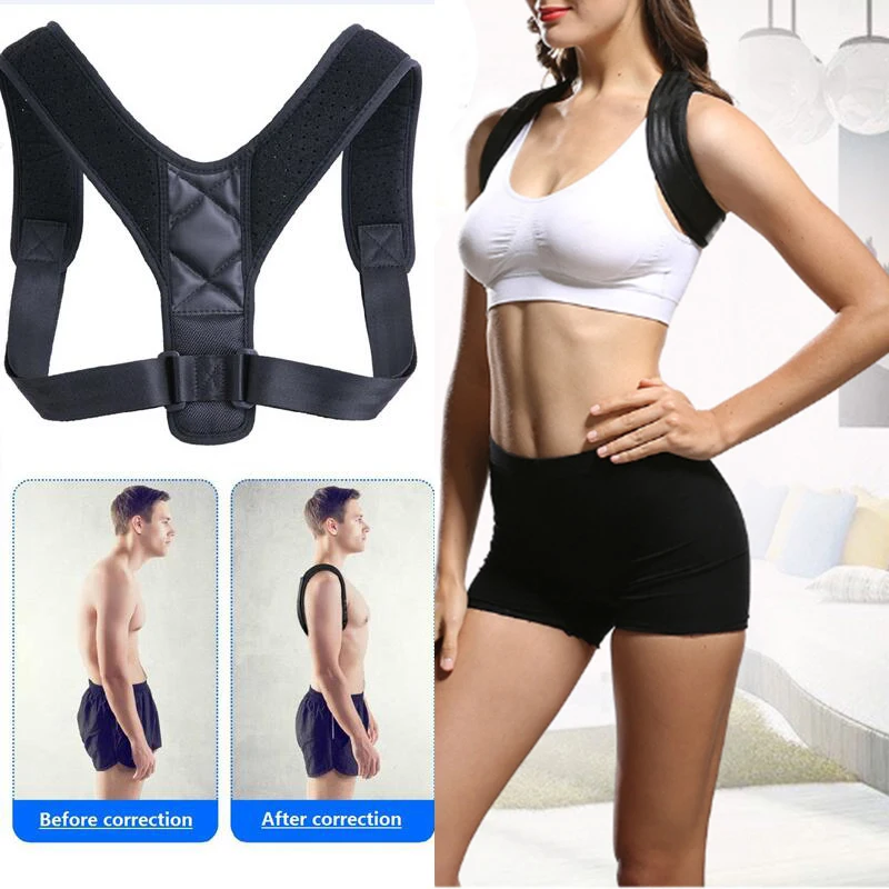 

Adjustable Upper Back Shoulder Support Posture Corrector For Adult Children Corset Spine Brace Back Belt Orthotics Back Support