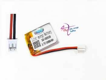 

JST PH 2.0mm 2 pin 3.7V 300mAh 402530 Lithium Polymer LiPo Rechargeable Battery Li ion For Mp3 DVD Camera bluetooth GPS
