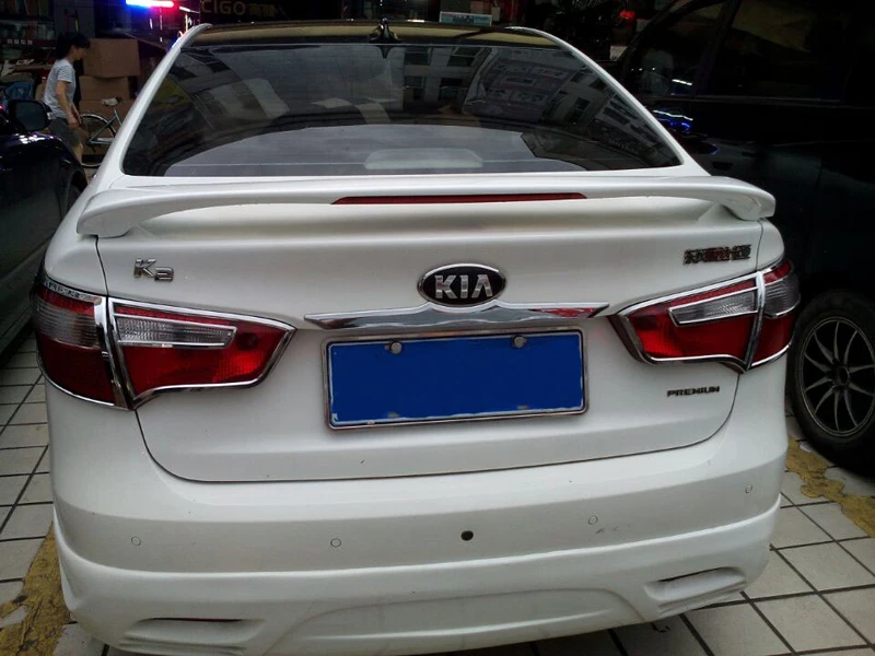 Спойлер для Kia RIO K2 2012 2015 спойлер с подсветкой из высококачественного АБС