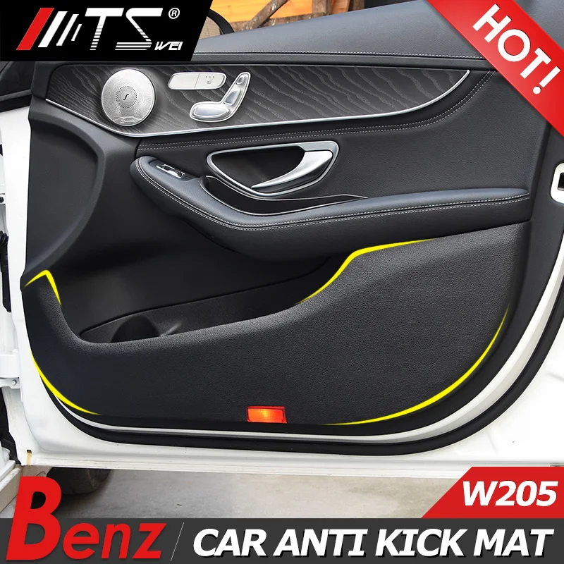 Car Styling Car Door Anti kick Pad Sticker Protection Mat Cover For