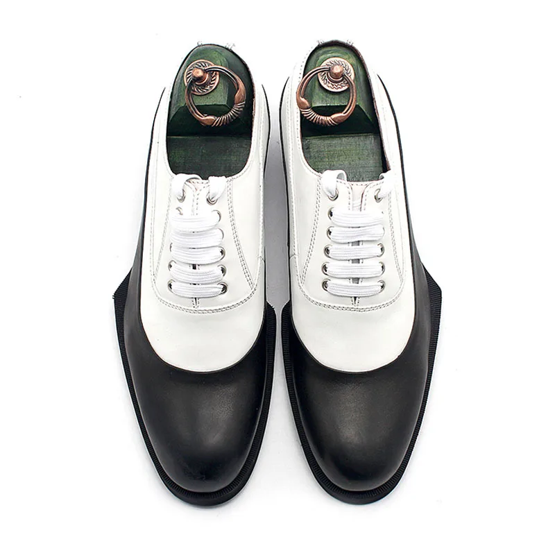 Г. Новые мужские туфли-оксфорды со вставками из натуральной коровьей кожи на шнуровке, официальная обувь модные брендовые свадебные мужские туфли «Дерби», большие размеры