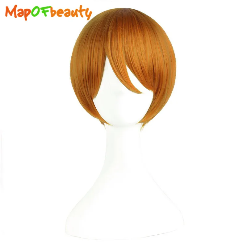 Короткие прямые искусственные волосы MapofBeauty 12 дюймов для косплея Love Live цвета:
