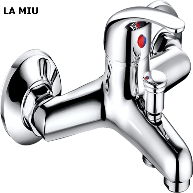 

LA MIU Free Shipping Brass bathroom shower faucet bathtub 2 Functions shower Mixing Bath Shower taps Grifo PG 3110