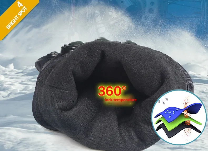 Зимние теплые перчатки для катания на лыжах, сноуборде, гоночных перчатках с сенсорным экраном, водонепроницаемые мотоциклетные перчатки для мотокросса и велоспорта Guantes