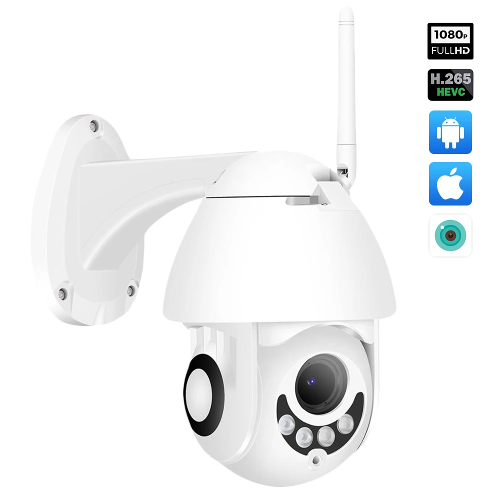 Wi Fi камера Hamrolte HD1080P H.265x мини с функцией панорамирования/наклона Onvif IP