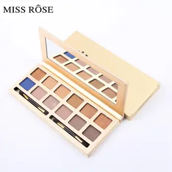 

MISS ROSE 12 Colors Matte Eyeshadow Palette Nude Color Eyeshadow Eyelid Waterproof Makeup with Mirror Women Eye makeup set
