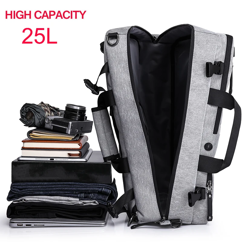 KAKA рюкзак с защитой от кражи для ноутбука с высокой вместительностью 15,6 дюймов, мужские деловые багажные сумки на плечо, водонепроницаемые дорожные рюкзаки, школьный рюкзак