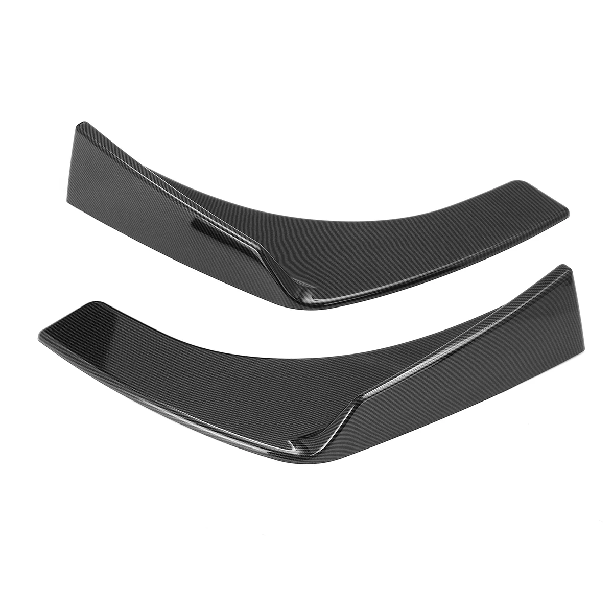 1 par Deflector delantero del coche Spoiler divisor difusor parachoques Canard labio cuerpo palas fibra de carbono Look Universal parachoques Splitters