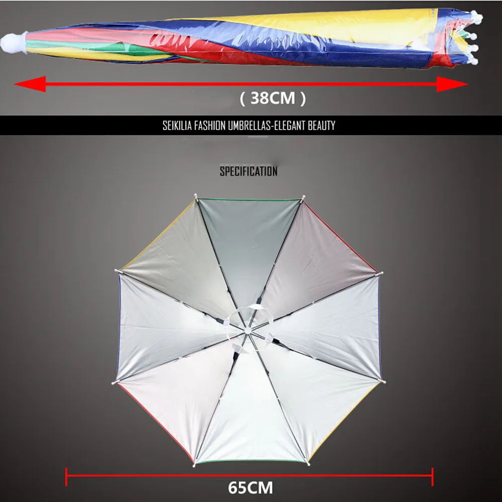 Новинка 1 шт Мужская Женская разноцветная Складная новинка зонтик Солнцезащитная шляпа для гольфа, рыбалки, кемпинга, модная шляпа J10 JUL19