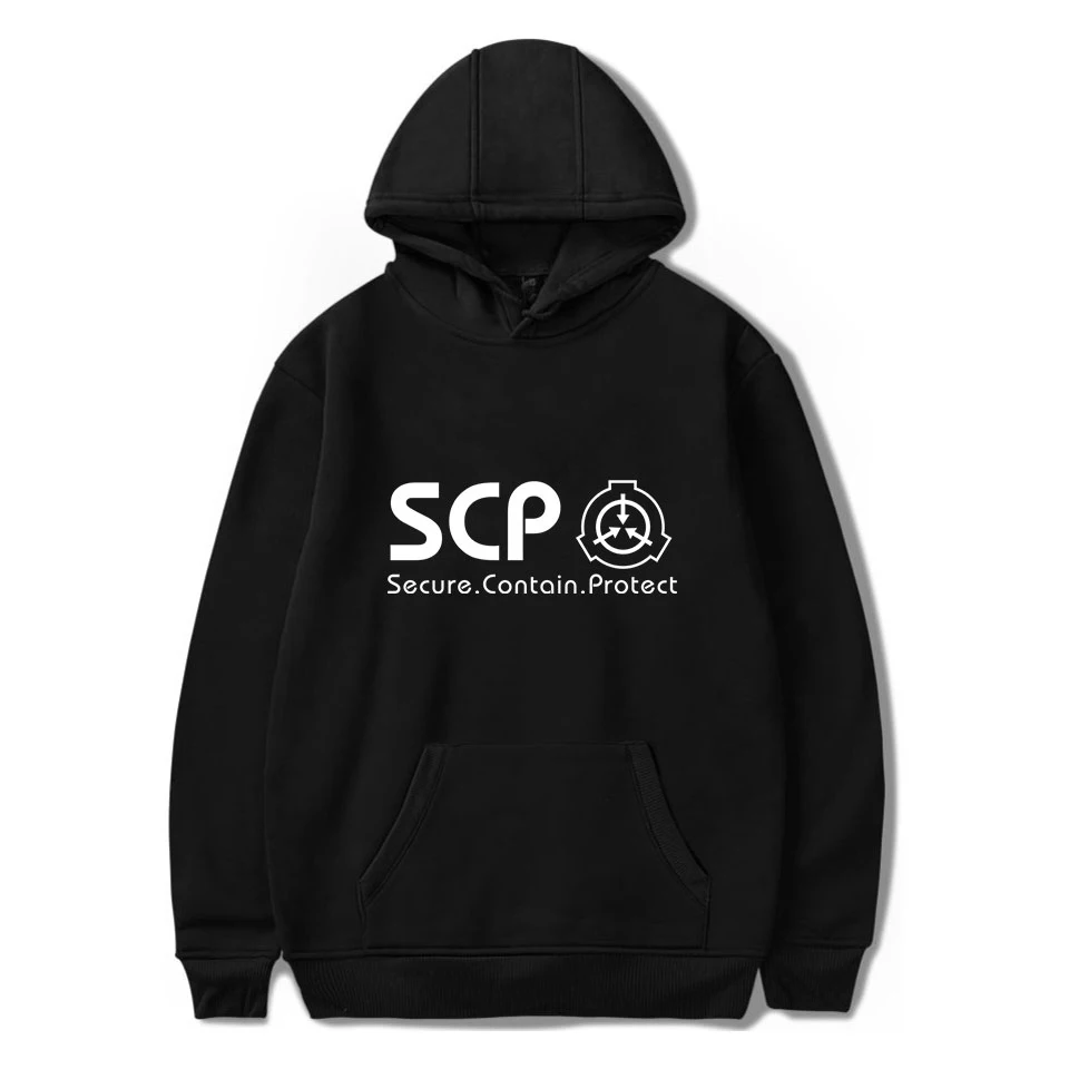 Толстовка SCP Foundation Мужская/Женская модная в стиле хип хоп хлопковая Харадзюку