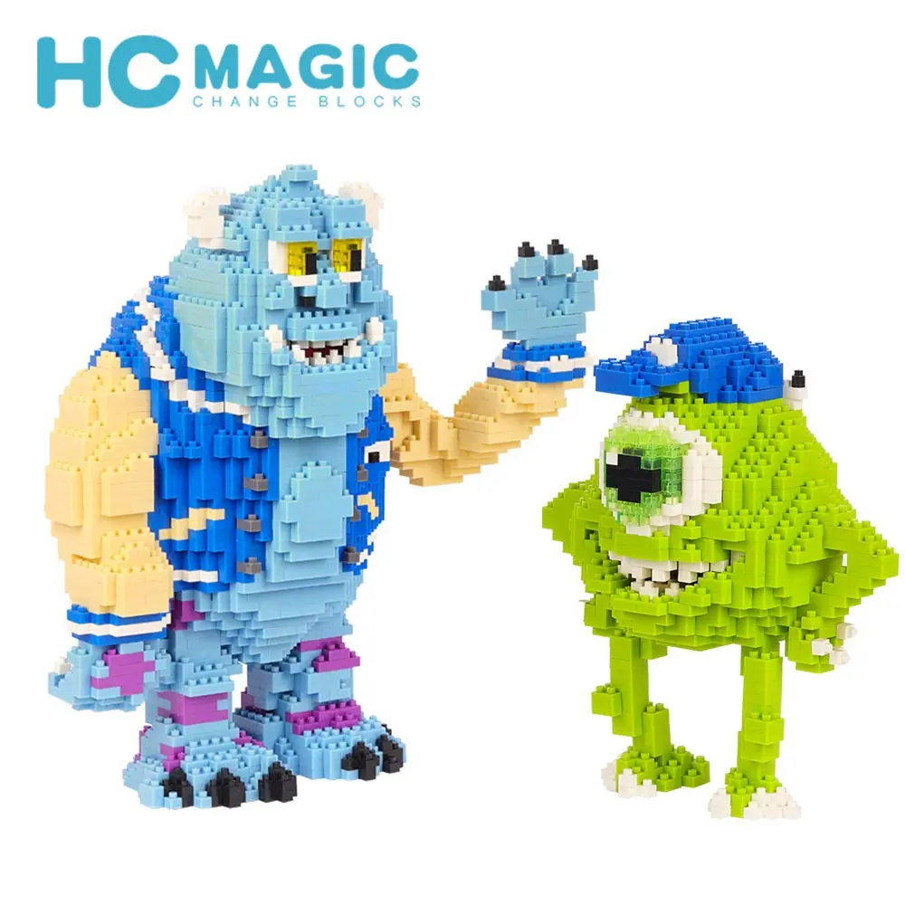 HC MAGIC 1021 алмаз мини большие глаза Монстры строительные блоки детские подарки DIY игрушки на день рождения фигурки аниме сборка