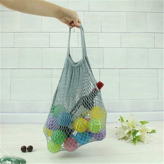 Новый 1 шт. многоразовые строка Shopping Бакалея сумка Shopper Tote сеточку тканые хлопок сумка ручной сумки