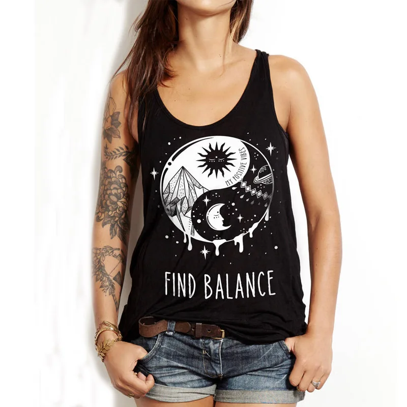 

GYPSY SOUL Sleeveless Tops Gothic Sexy Club Tops Festival Summer Vests Harajuku Streetwear Boho Punk Women Tank Tops