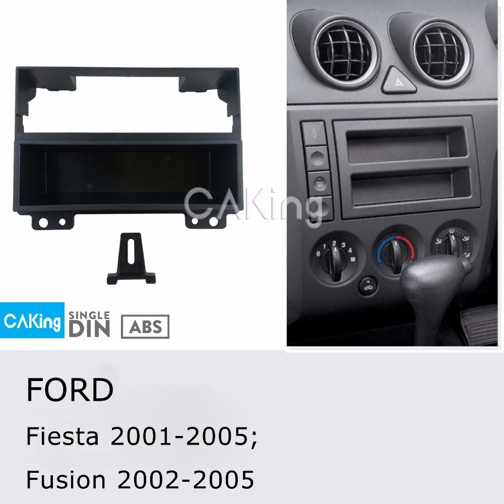 Одиночная Din Автомобильная панель радио для FORD Fiesta 2001-2005; Fusion 2002-2005 Dash Kit пластина рамка консоль адаптер переходная крышка