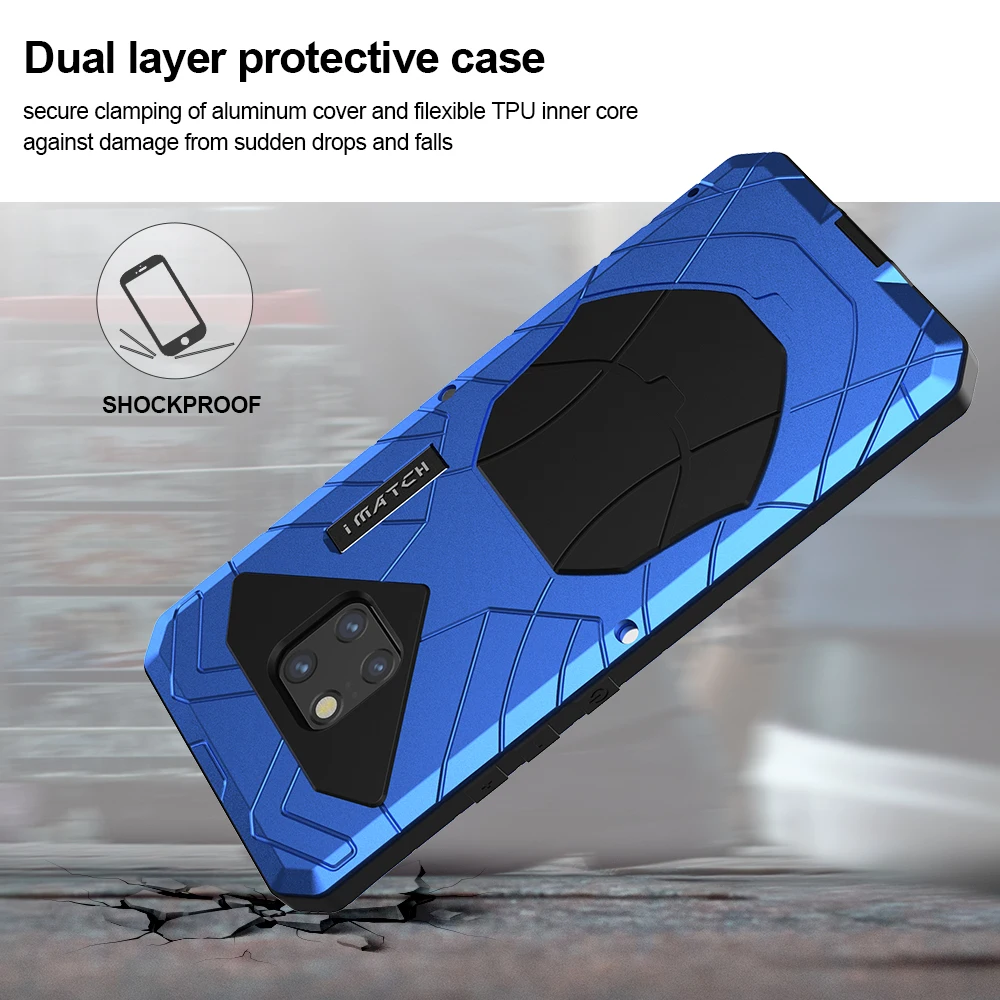 Чехол для телефона Huawei Mate 20 Pro жесткий алюминиевый металлический протектор