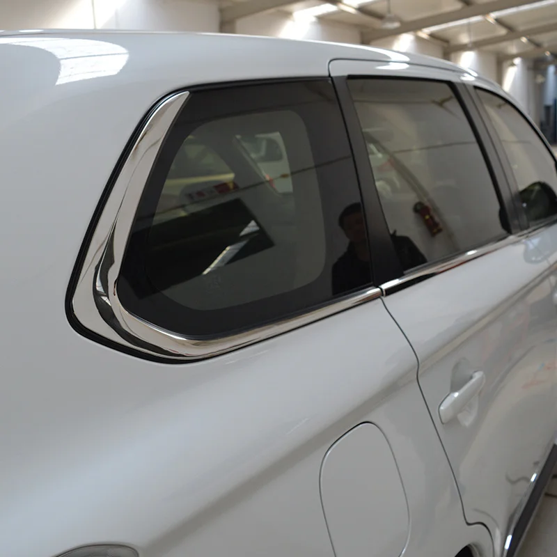 Для Mitsubishi Outlander 2014 2015 2016 2017 нержавеющий хромированный оконный столб крышка