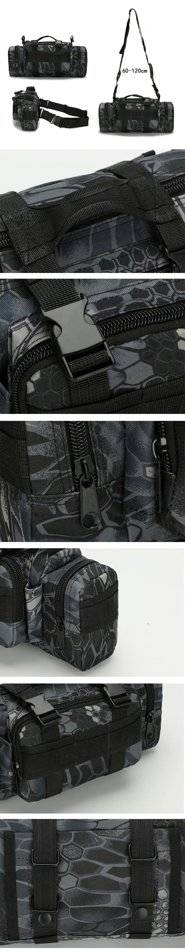 Mege Tactical Camouflage Small Hand Bag US Army Military Equipment Airsoft Paintball Molle Waist Waterproof Bag Multifunction