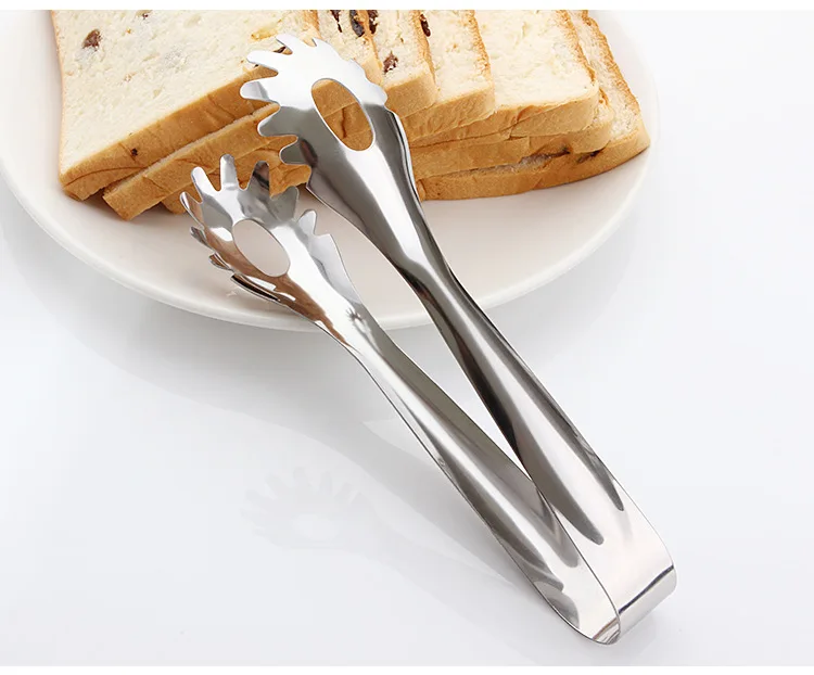 

1PC Stainless Steel Spaghetti Bread Pasta Clip Clamp Cooking Tools Kitchen BBQ Tong Buffet Party Salad Catering Utensils KX 248