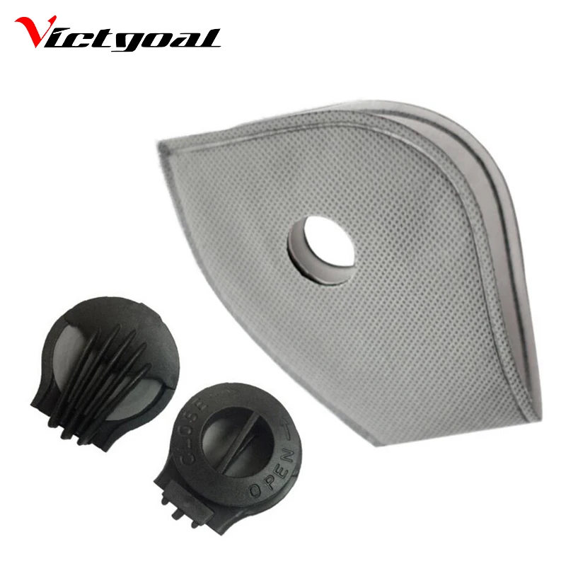 

VICTGOAL Anti-Pollution Cycling Masks Filter Mouth-Muffle Dustproof Bicycle Sports Road Cycling Mask Face Cover Carbon Filter