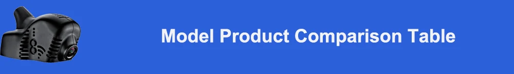 Model product comparison table 