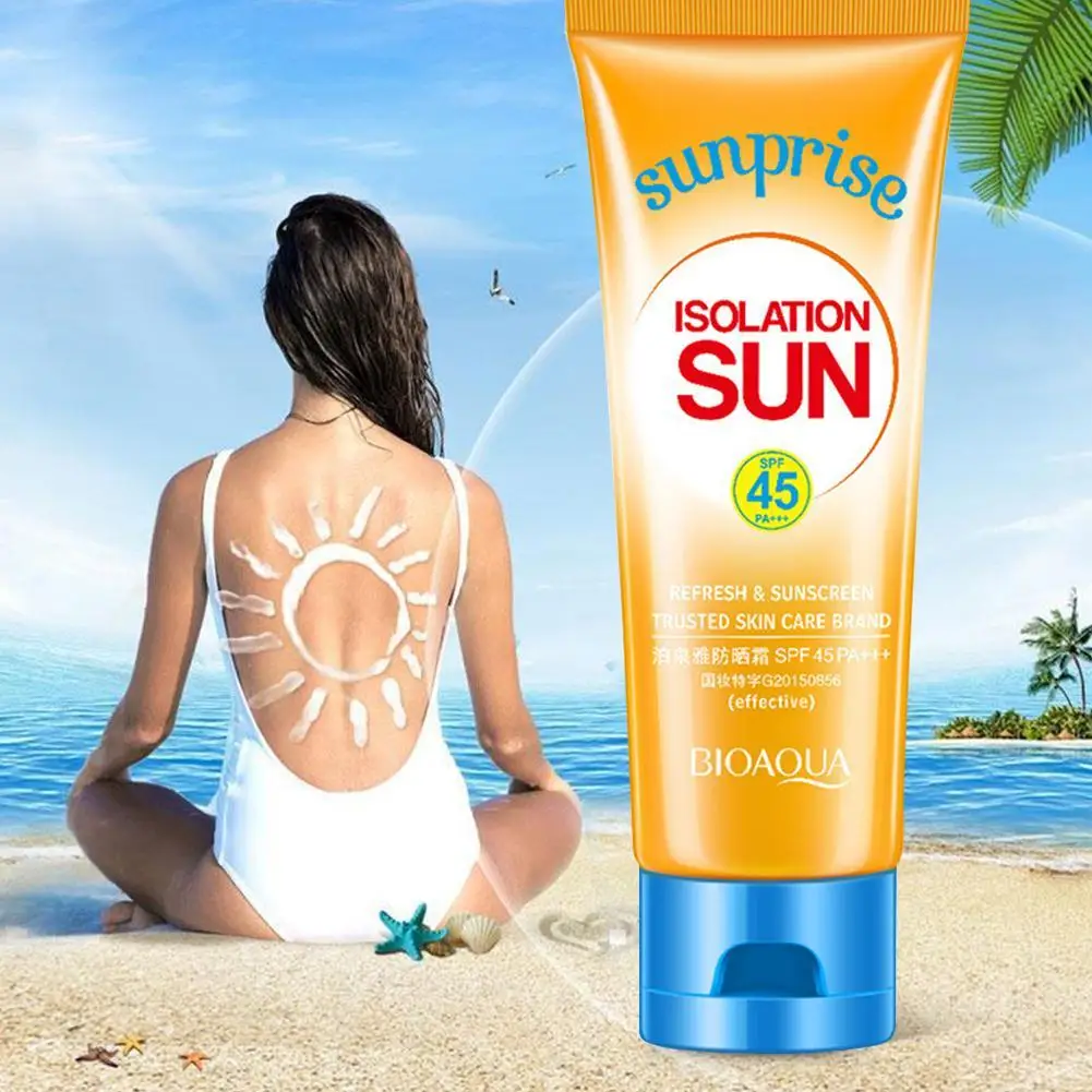 Солнцезащитный крем для лица SPF 45 УФ-излучение кожи солнцезащитный дневной крем водонепроницаемый отбеливающий изоляционный лосьон для тела