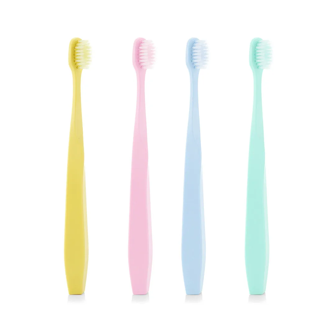 

Toothbrushes 4pcs Gumline 45 Degree household Ultra Soft Tooth brushes Tapered Bristles For Adults 4 color Brand quality
