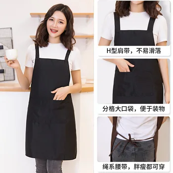 

Advertising apron painting men and women work waiter custom logo custom restaurant printing custom nail tea shop