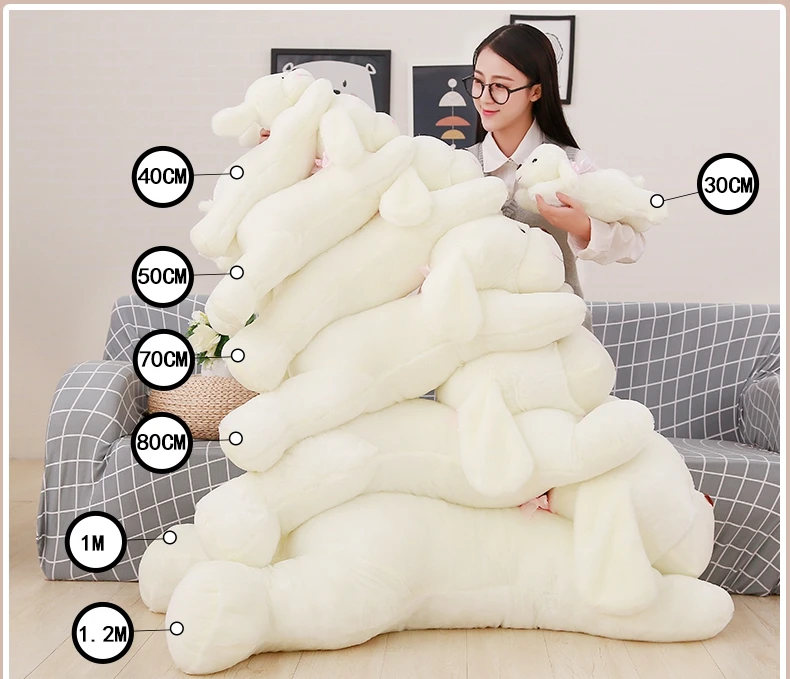 kawaii soft cartoon fat dog plush toy giant stuffed anime dogs pillow doll Christmas gift wedding deco 47inch 120cm DY50498 (2)