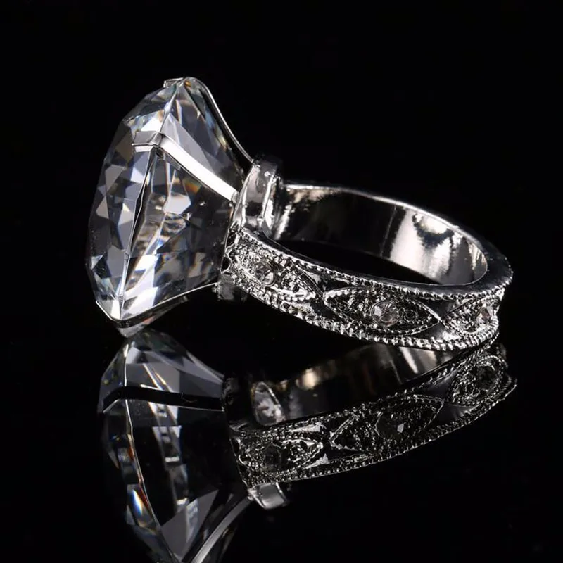 40 мм кольца для салфеток с кристаллами и бриллиантами, романтические украшения стола, свадебные, банкетные, вечерние, домашние украшения, подарки
