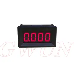 GWUNW BY436AK1 0-5.000A (5A) цифровой амперметр панельный измеритель тока 0,36 дюймов 4 бит светодиодный