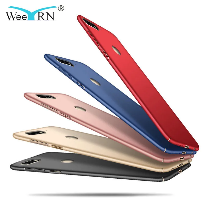 

WeeYRN Full Cover Huawei Y9 2018/P Smart/Y7 Prime/Nova lite 2017 Funda Luxury Hard Plastic Matte Case Huawei Honor 7A 7C Pro