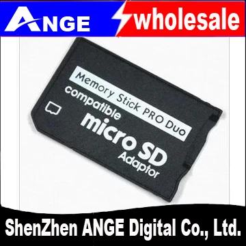 50pcs/lot Mini Micro SD Card Adapter to MS Card MS Pro Duo Adapter TF Card Reader Memory Stick