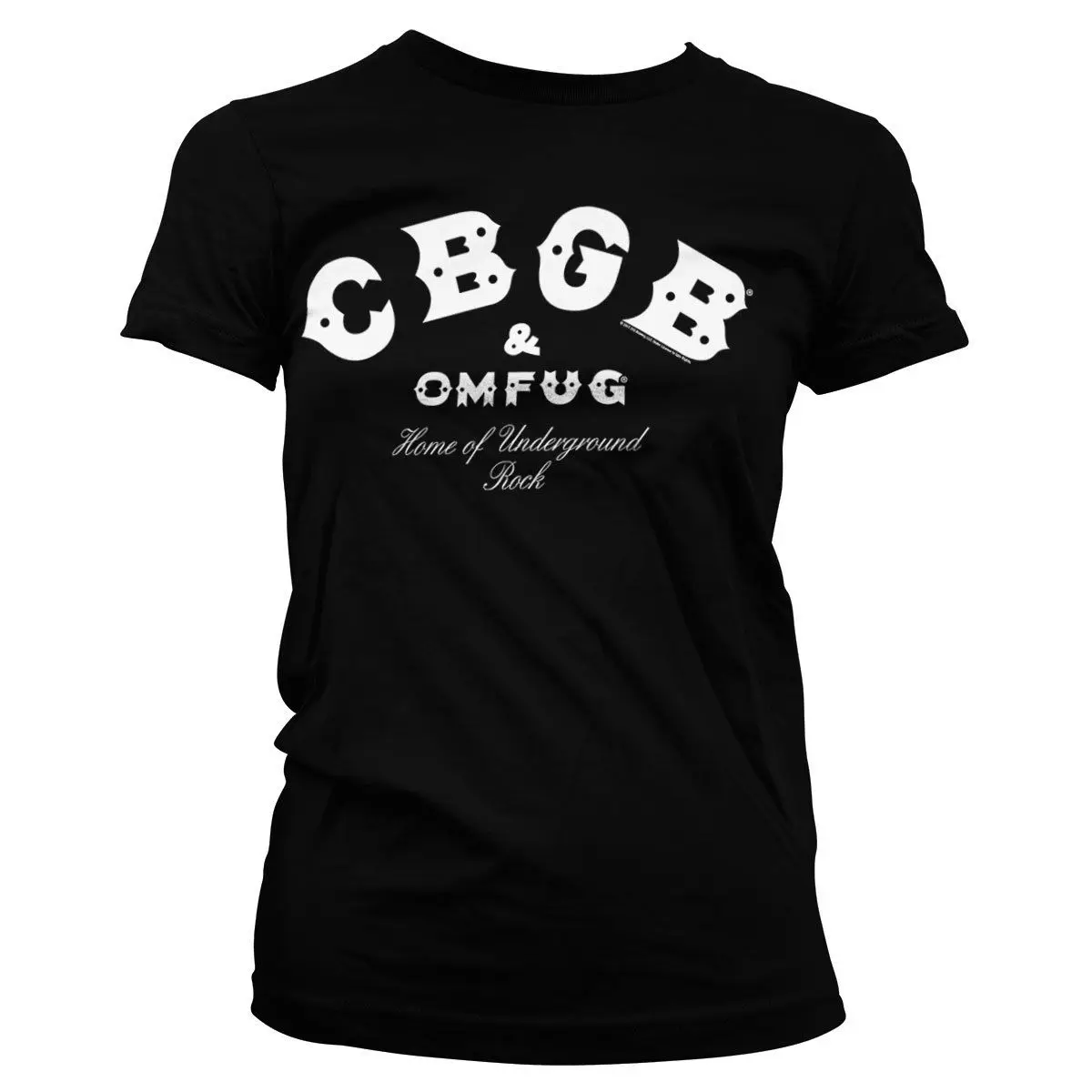 

Officially Licensed CBGB & OMFUG Logo Women T-Shirt S-XL Sizes Summer Funny Cotton Hipster Tees Fashion Harajuku Brand T SHIRT