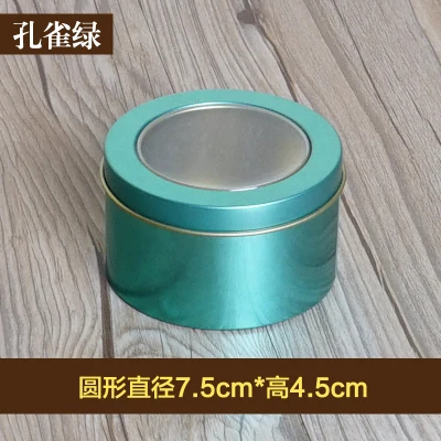 Wholesale 100 Pieces Tin Box Metal Round Colorful Small Wedding