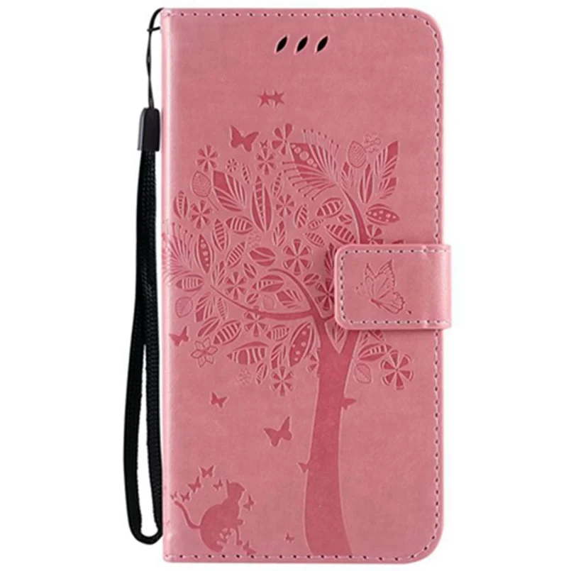 Кожаный чехол-книжка для samsung Galaxy J2 pro J3 J4 J6 J7 рельефный чехол-кошелек с подставкой Чехол для телефона - Цвет: Розовый