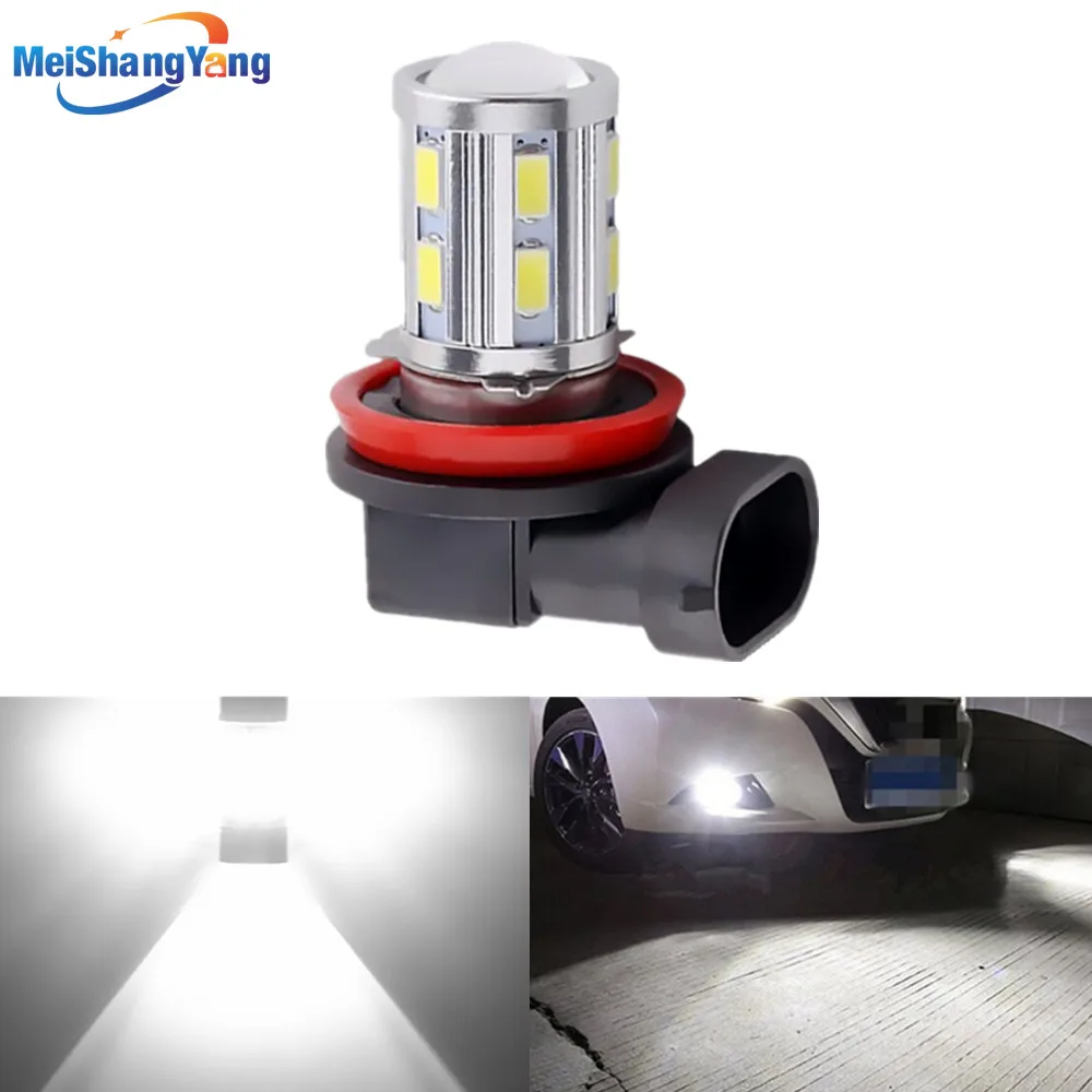 H8 H11 светодиодные лампы высокой мощности 12 SMD 5730 5 Вт Cree чипы Ксеноновые белые