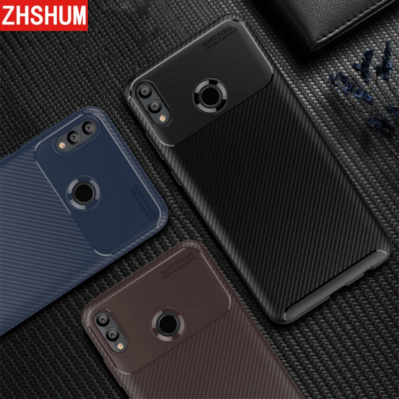 Luxury Case for Huawei Honor 8X Soft Silicone Carbon Fiber Bumper Phone Bag 360 Full Back Cover MAX Funda Caso |