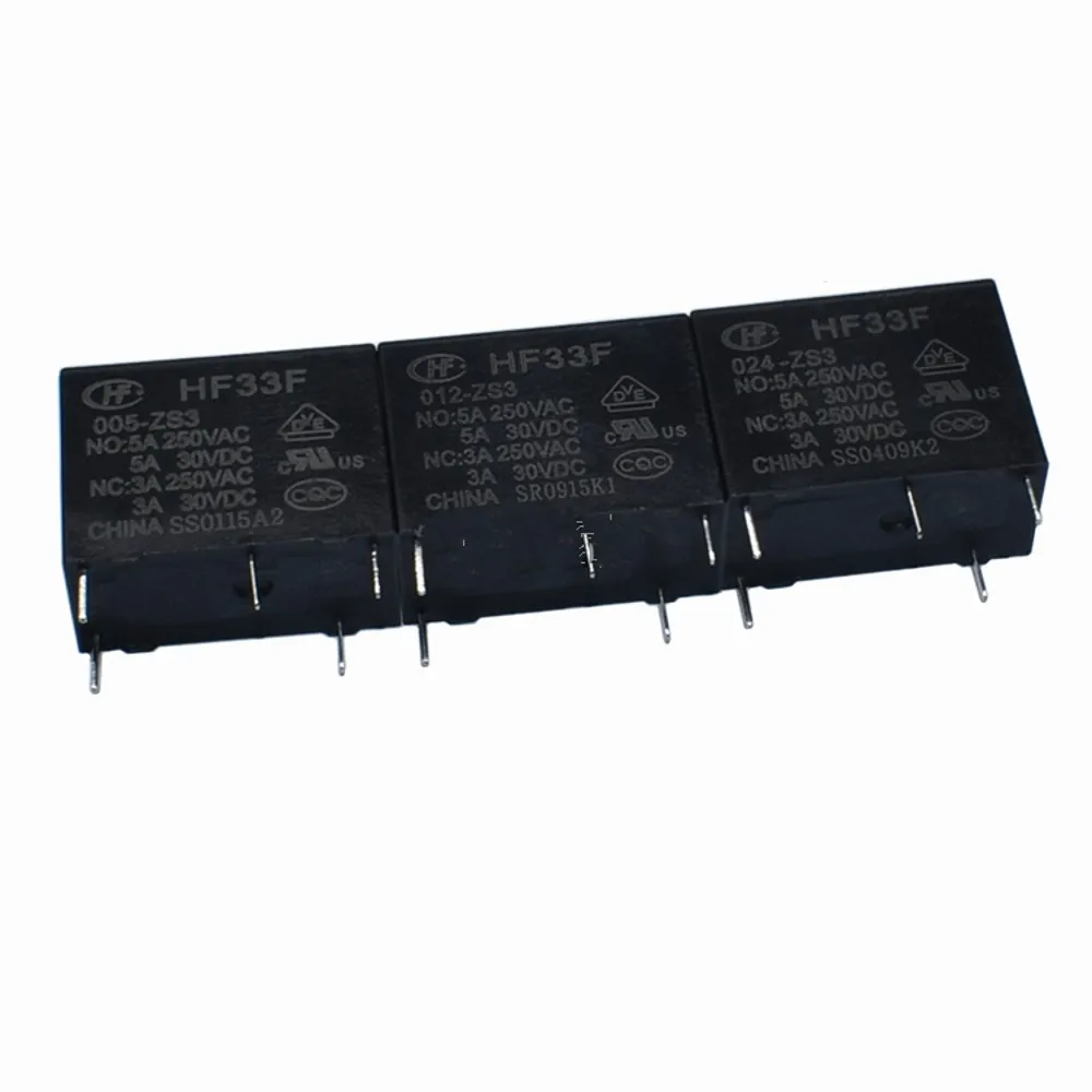 50 шт./лот реле мощности HF33F JZC 33F 005 ZS3 012 5A250VAC 5PIN Реле 