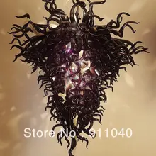 LR069-Unique освещение Современная из черного стекла Люстра